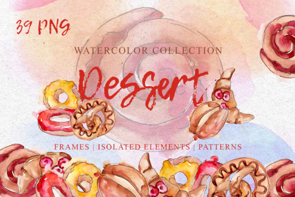 Desert Guests in Shock Watercolor Illustrations