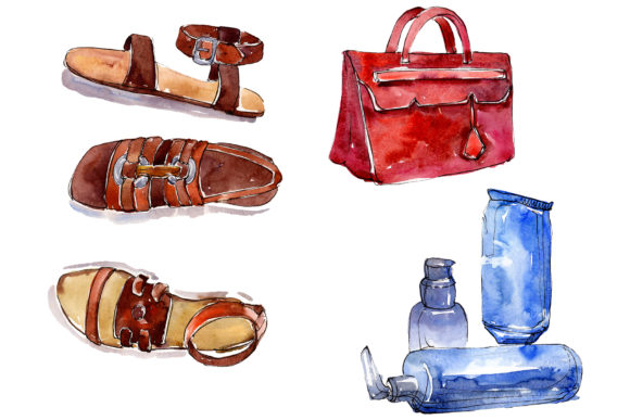 Fashionable Beauty Watercolor Illustrations