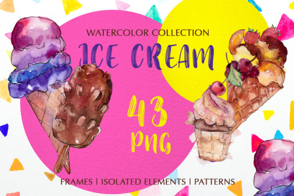 Ice-cream Dear Watercolor Illustrations Review