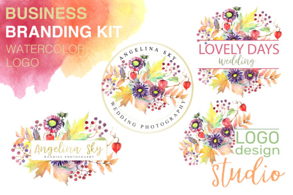 LOGO with Asters, Maple Leaves and Physalis Review