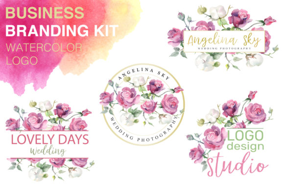 LOGO with Pink Roses and Cotton Watercolor Review
