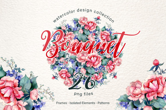 Thank You Bouquet Watercolor Illustrations